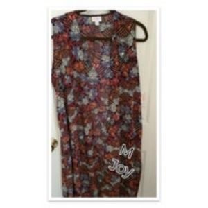 LuLaRoe Joy Vest Silky Multicolor Medium M NWT